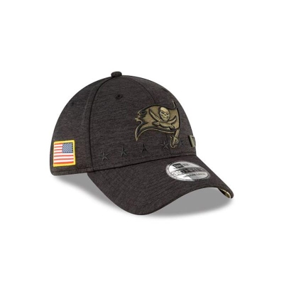 Tampa Bay Buccaneers Gorra | New Era NFL Salute To Service 39thirty Stretch Fit Cap Mexico - Negros